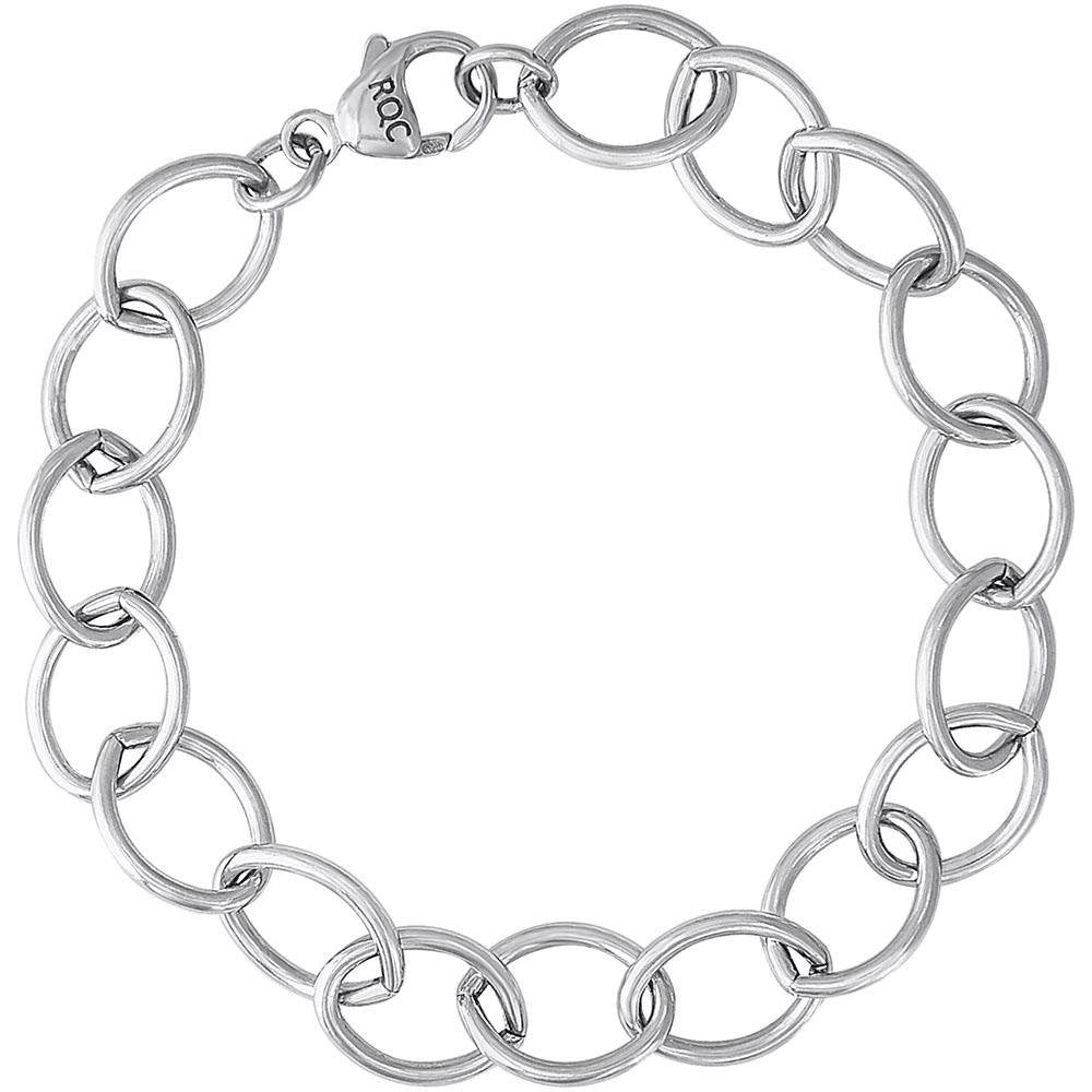 Rembrandt Charms - Single Link Open Curb Classic Charm Bracelet - 20-0116 Rembrandt Charms Bracelet Birmingham Jewelry