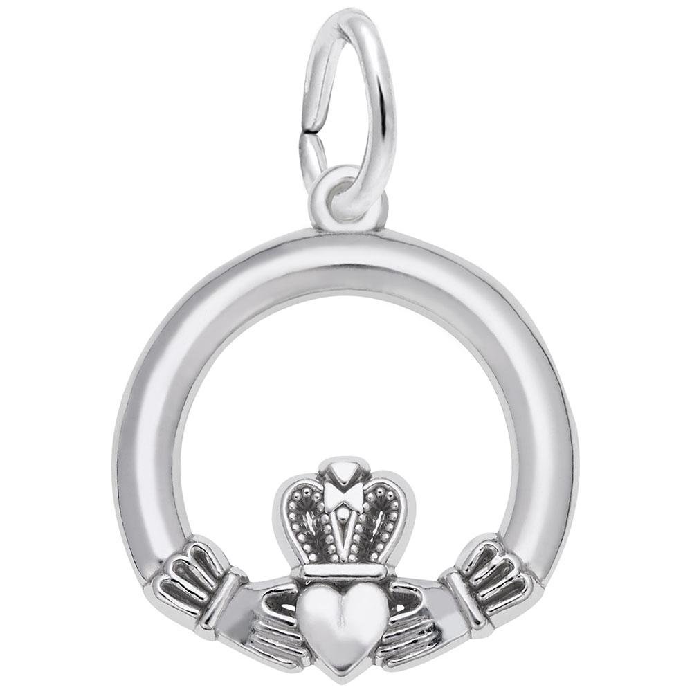 Rembrandt Charms - Small Claddagh Charm - 7793 Rembrandt Charms Charm Birmingham Jewelry