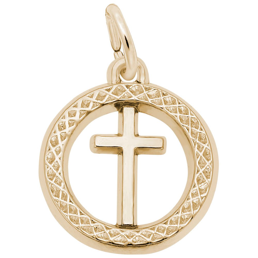 Rembrandt Charms - Small Cross in Ring Charm - 5163 Rembrandt Charms Charm Birmingham Jewelry