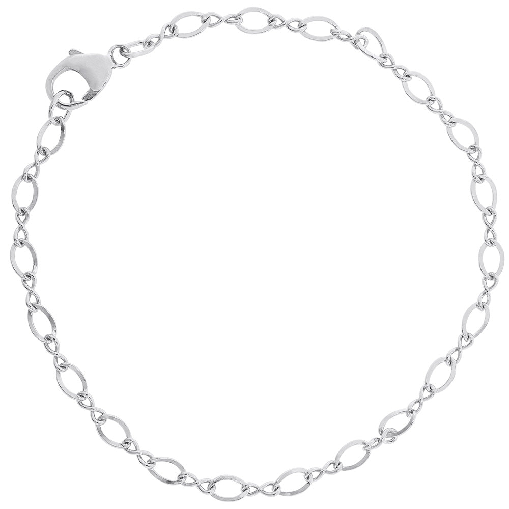 Rembrandt Charms - Small Figure Eight Link Classic Charm Bracelet - 20-0102 Rembrandt Charms Bracelet Birmingham Jewelry