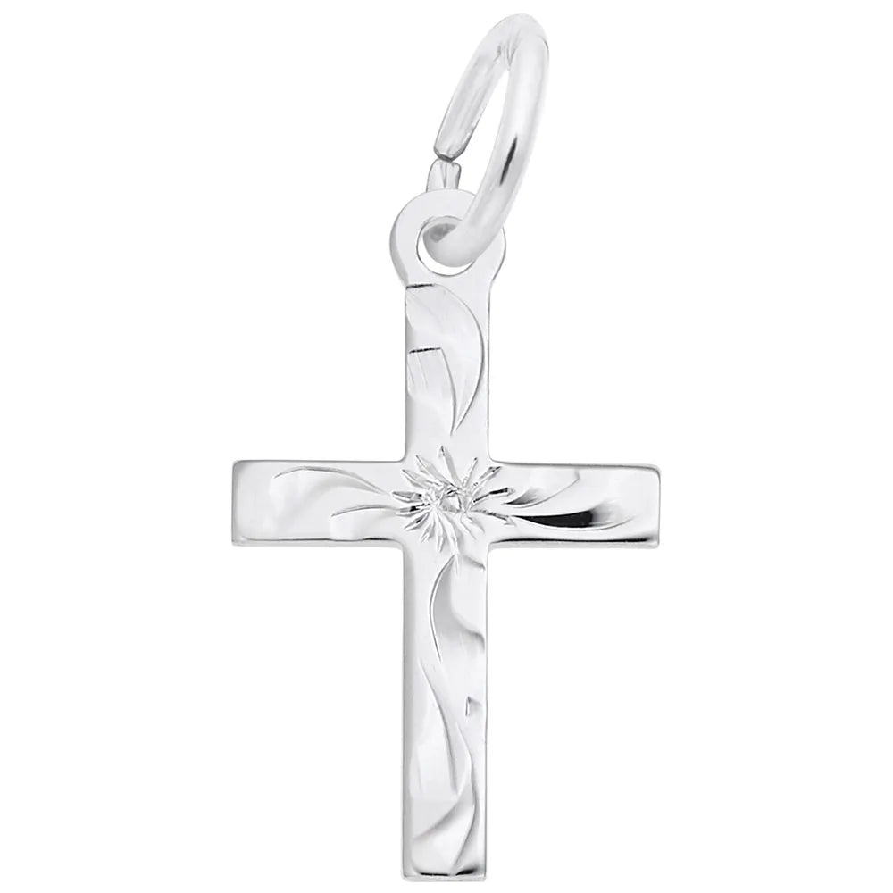 Rembrandt Charms - Small Flared Cross Charm - 4902 Rembrandt Charms Charm Birmingham Jewelry