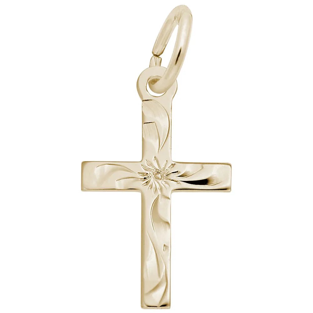 Rembrandt Charms - Small Flared Cross Charm - 4902 Rembrandt Charms Charm Birmingham Jewelry