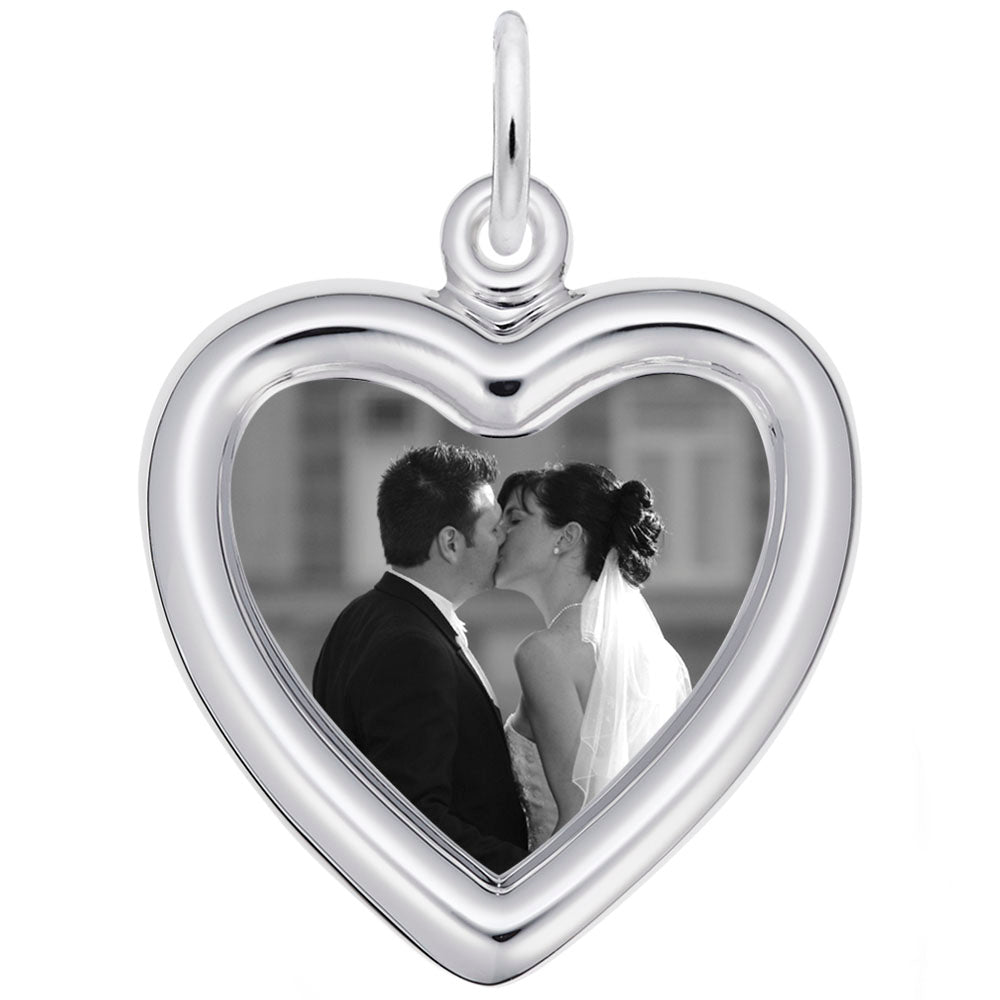 Rembrandt Charms - Small Heart Photoart Charm - 8613 Rembrandt Charms Charm Birmingham Jewelry