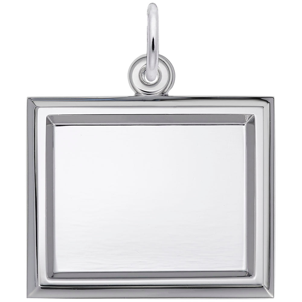 Rembrandt Charms - Small Horizontal Rectangle Photoart Charm - 8628 Rembrandt Charms Charm Birmingham Jewelry
