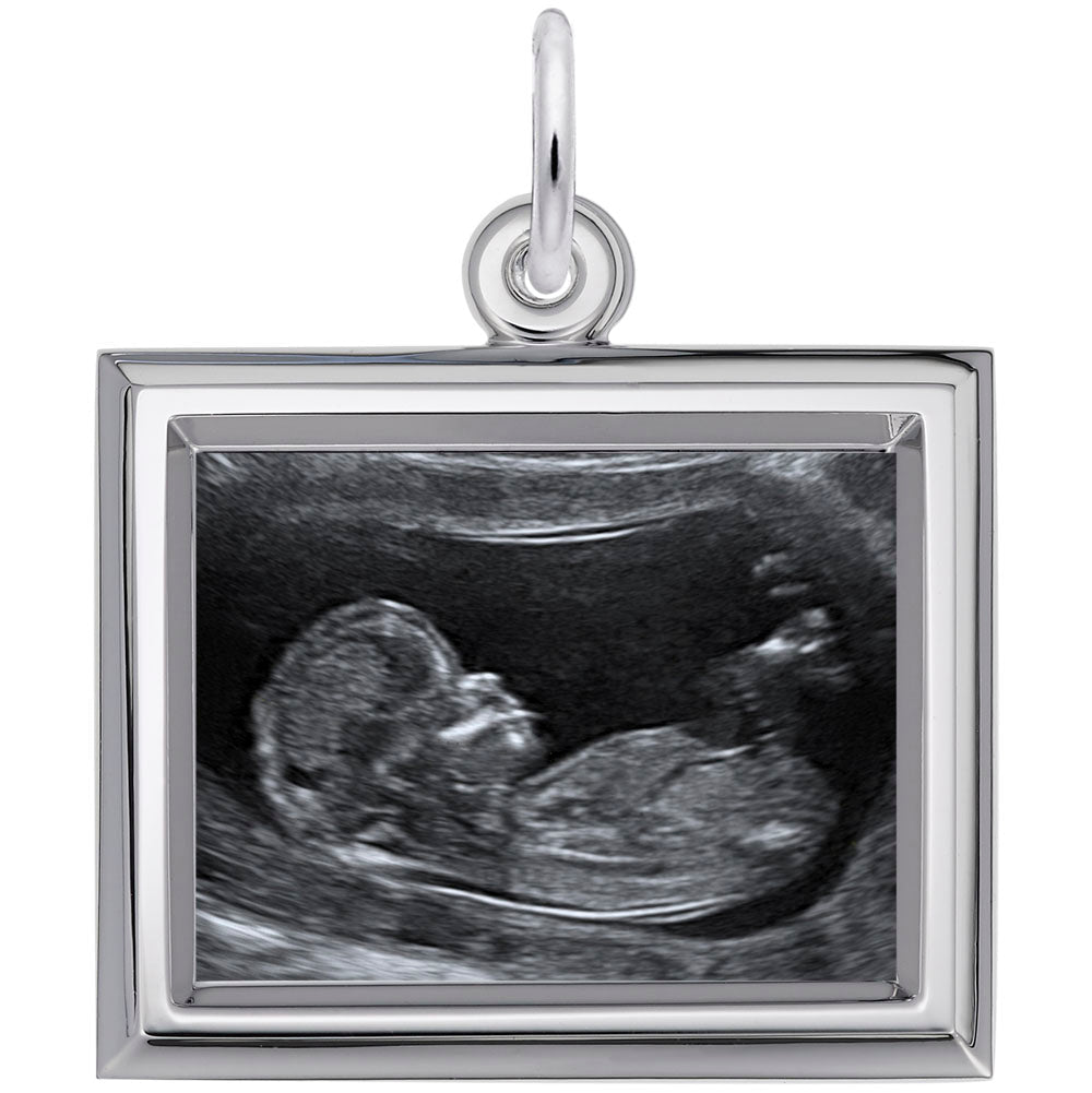 Rembrandt Charms - Small Horizontal Rectangle Photoart Charm - 8628 Rembrandt Charms Charm Birmingham Jewelry