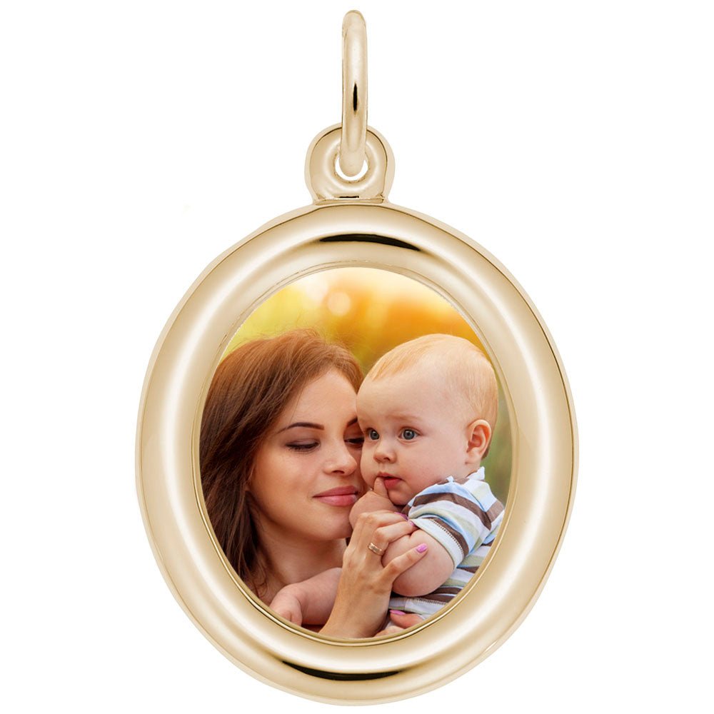 Rembrandt Charms - Small Oval Photoart Charm - 8615 Rembrandt Charms Charm Birmingham Jewelry