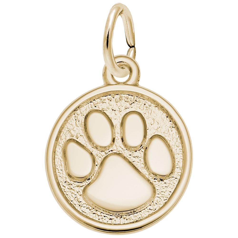 Rembrandt Charms - Small Paw Print Charm - 5664 Rembrandt Charms Charm Birmingham Jewelry