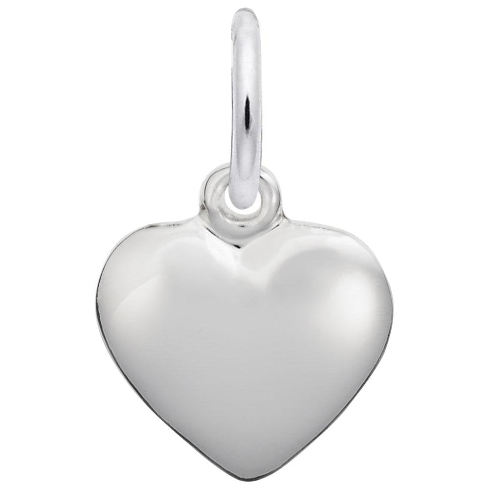 Rembrandt Charms - Small Puffy Heart Charm - 6086 Rembrandt Charms Charm Birmingham Jewelry