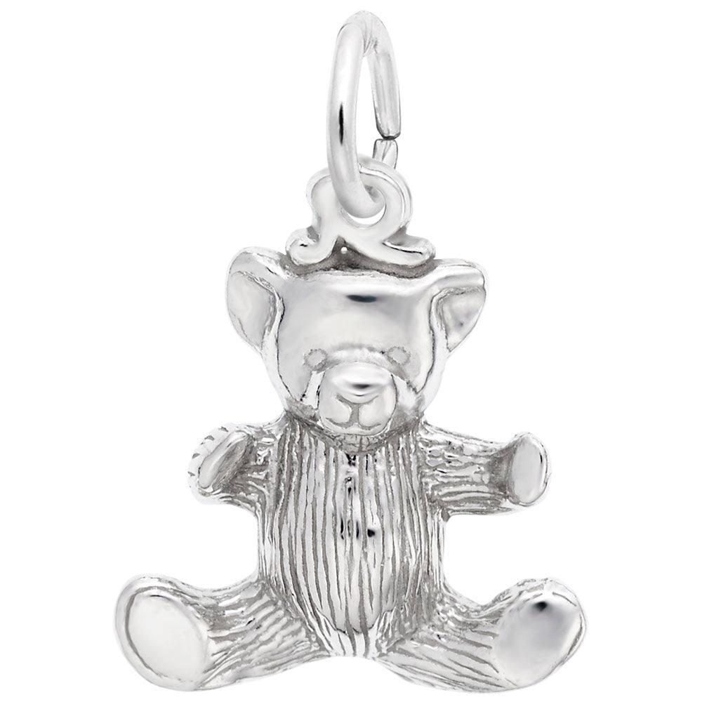 Rembrandt Charms - Small Teddy Bear Charm - 8228 Rembrandt Charms Charm Birmingham Jewelry