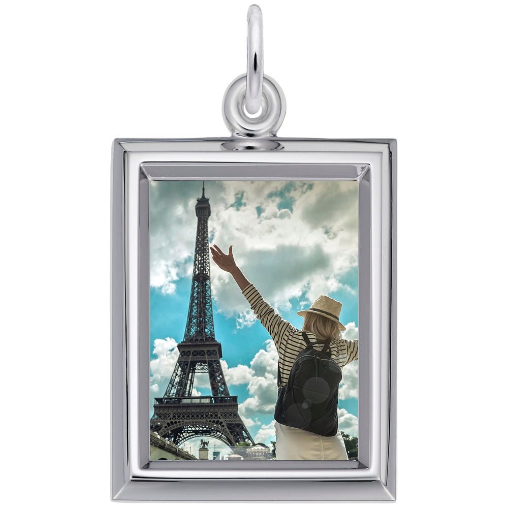 Rembrandt Charms - Small Vertical Rectangle Photoart Charm - 8627 Rembrandt Charms Charm Birmingham Jewelry