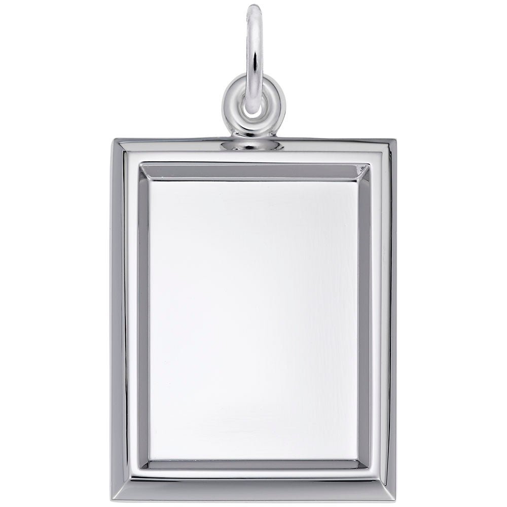Rembrandt Charms - Small Vertical Rectangle Photoart Charm - 8627 Rembrandt Charms Charm Birmingham Jewelry