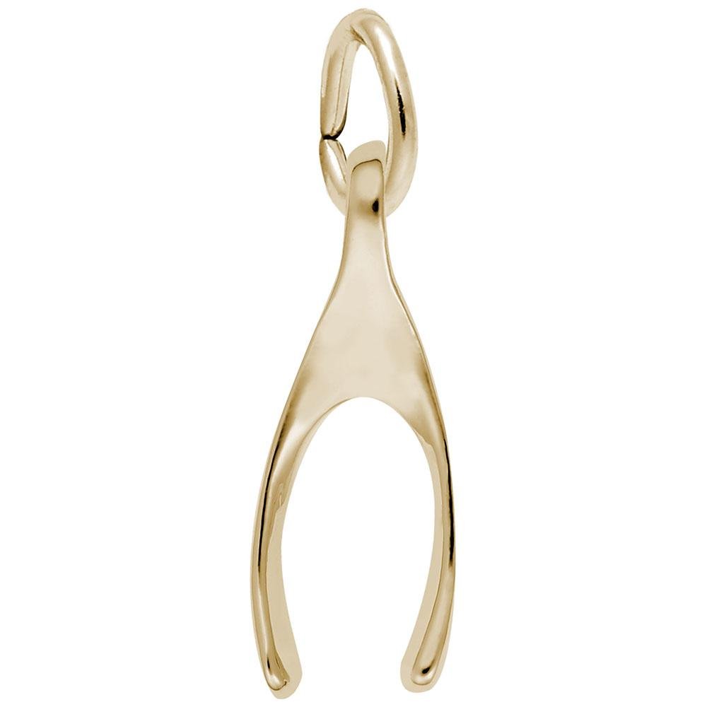 Rembrandt Charms - Small Wishbone Charm - 0676 Rembrandt Charms Charm Birmingham Jewelry