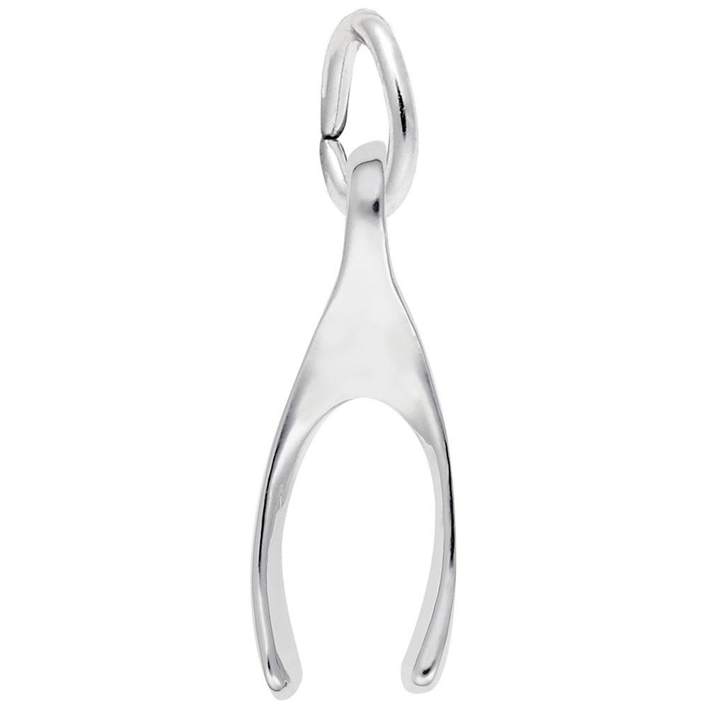 Rembrandt Charms - Small Wishbone Charm - 0676 Rembrandt Charms Charm Birmingham Jewelry