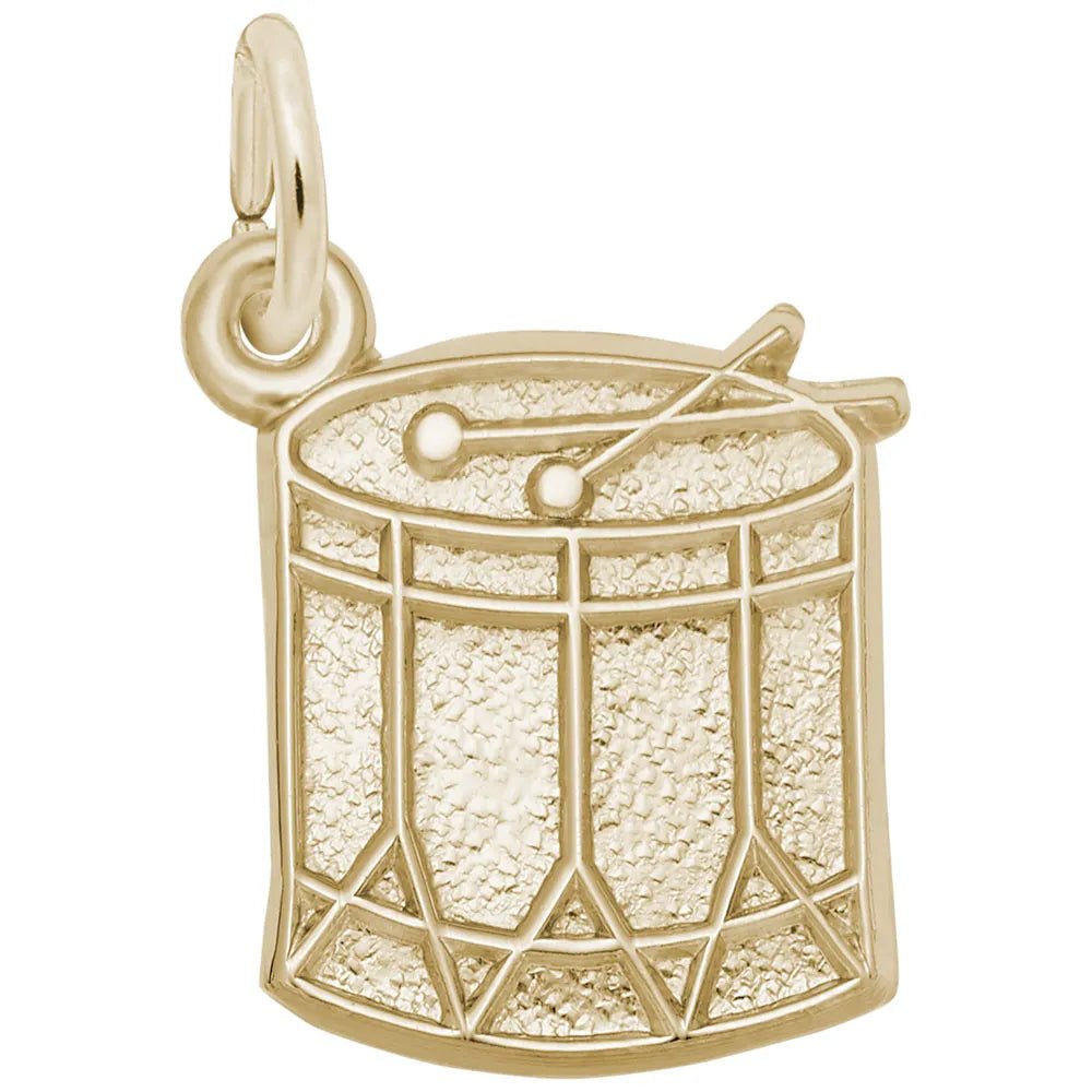 Rembrandt Charms - Snare Drum Charm - 7790 Rembrandt Charms Charm Birmingham Jewelry