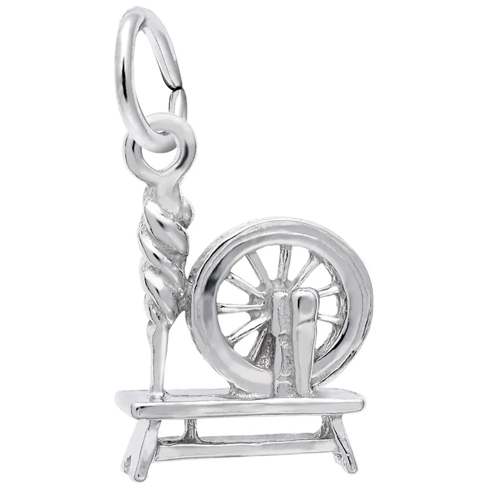 Rembrandt Charms - Spinning Wheel Charm - 0470 Rembrandt Charms Charm Birmingham Jewelry