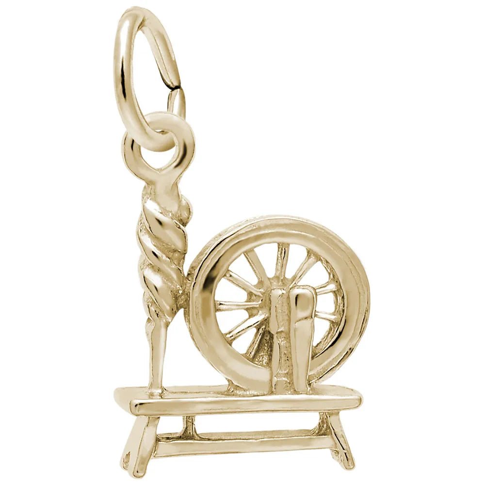 Rembrandt Charms - Spinning Wheel Charm - 0470 Rembrandt Charms Charm Birmingham Jewelry