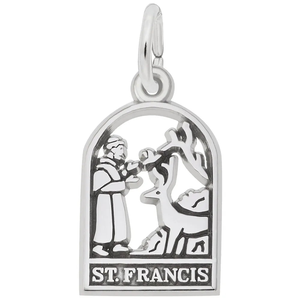 Rembrandt Charms - St. Francis Charm - 2249 Rembrandt Charms Charm Birmingham Jewelry