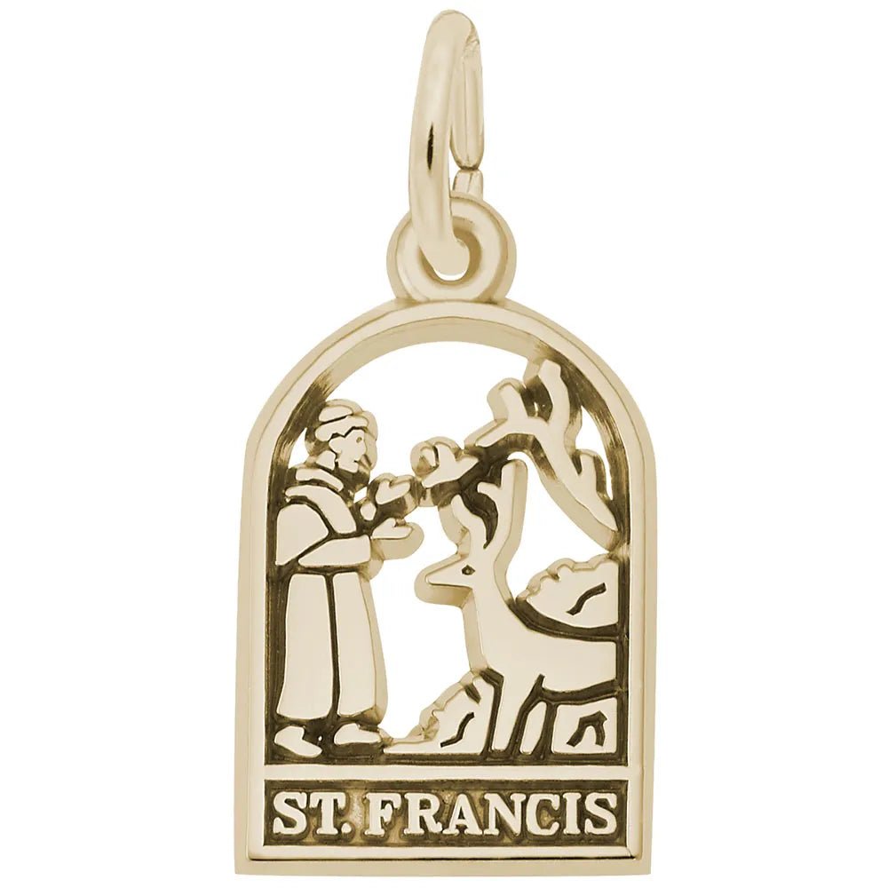 Rembrandt Charms - St. Francis Charm - 2249 Rembrandt Charms Charm Birmingham Jewelry