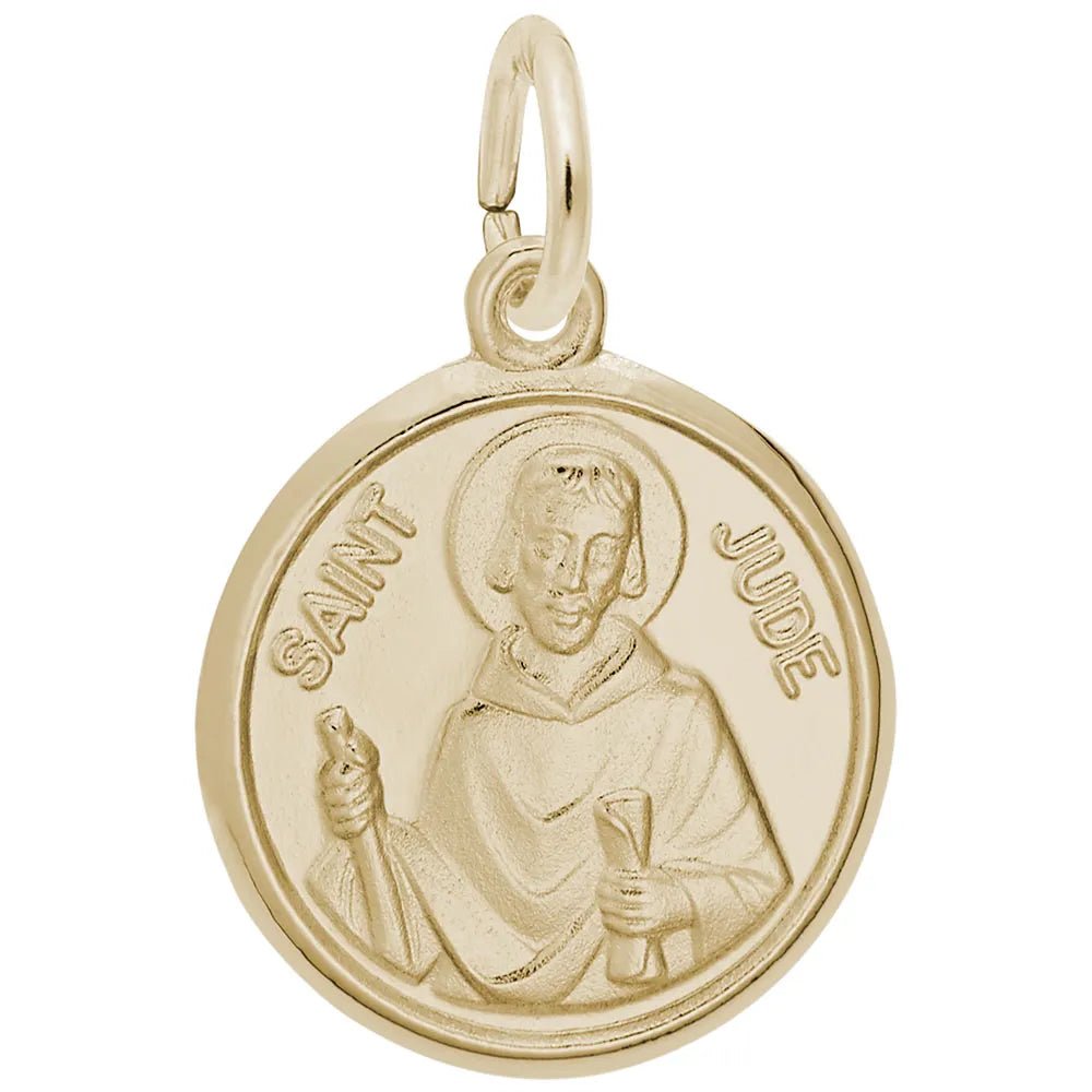 Rembrandt Charms - St. Jude Disc Charm - 6091 Rembrandt Charms Charm Birmingham Jewelry