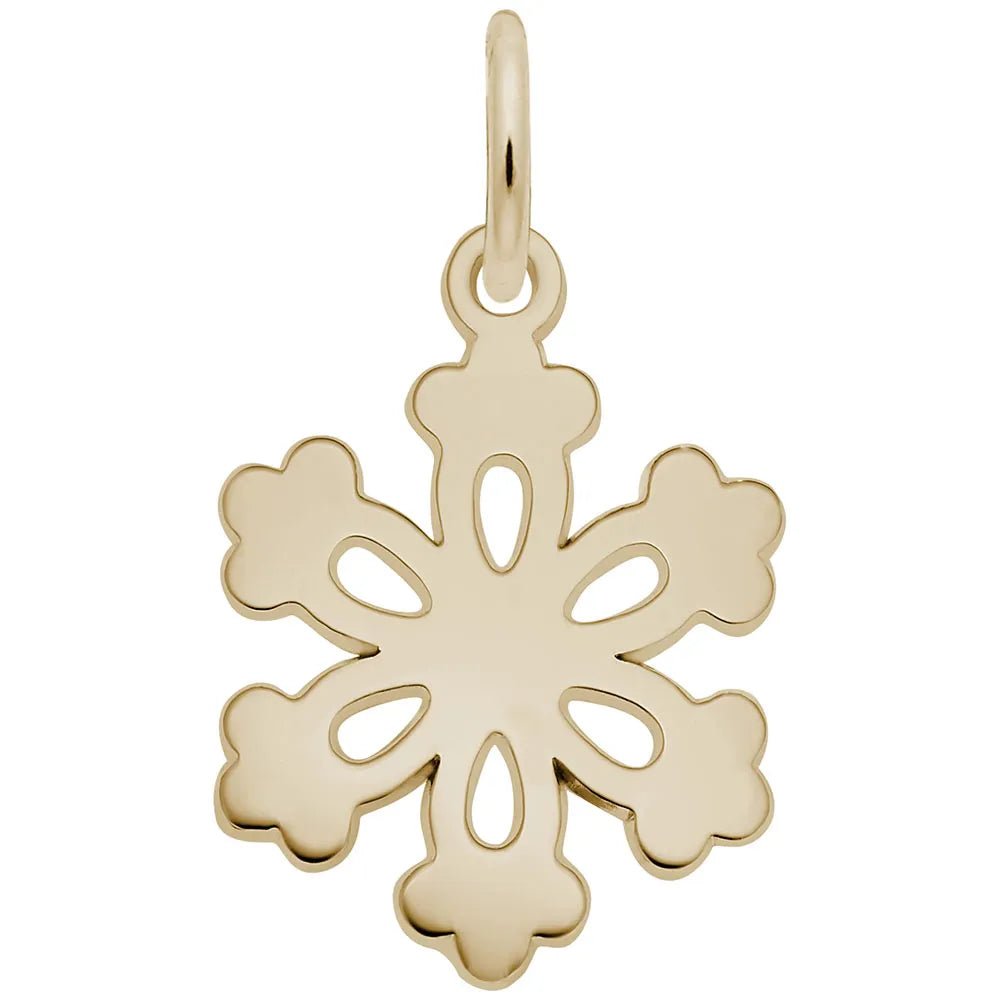 Rembrandt Charms - Stellar Plate Snowflake Charm - 4484 Rembrandt Charms Charm Birmingham Jewelry