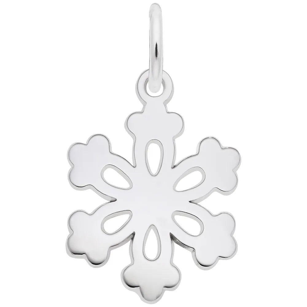 Rembrandt Charms - Stellar Plate Snowflake Charm - 4484 Rembrandt Charms Charm Birmingham Jewelry