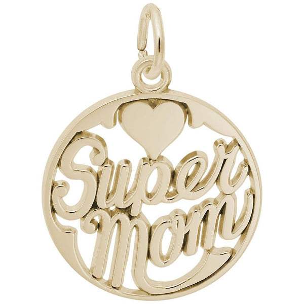 Rembrandt Charms - Super Mom Charm - 6146 Rembrandt Charms Charm Birmingham Jewelry 