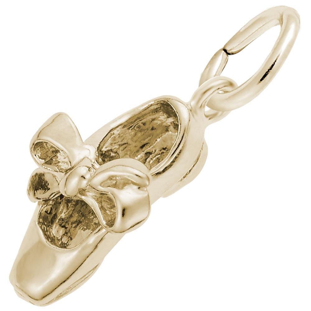 Rembrandt Charms - Tap Shoe With Ribbon Charm - 7798 Rembrandt Charms Charm Birmingham Jewelry