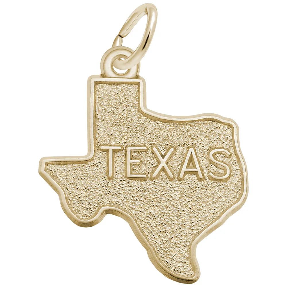 Rembrandt Charms - Texas Map Charm - 3293 Rembrandt Charms Charm Birmingham Jewelry