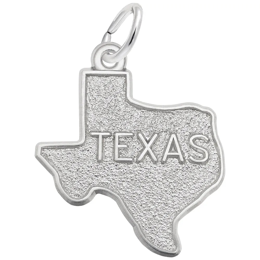 Rembrandt Charms - Texas Map Charm - 3293 Rembrandt Charms Charm Birmingham Jewelry