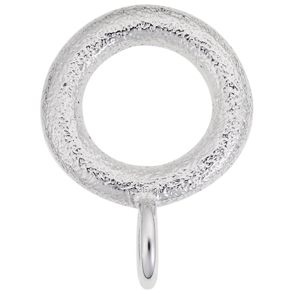 Rembrandt Charms - Textured Circle Charmdrop - 9132 Rembrandt Charms Charm Birmingham Jewelry