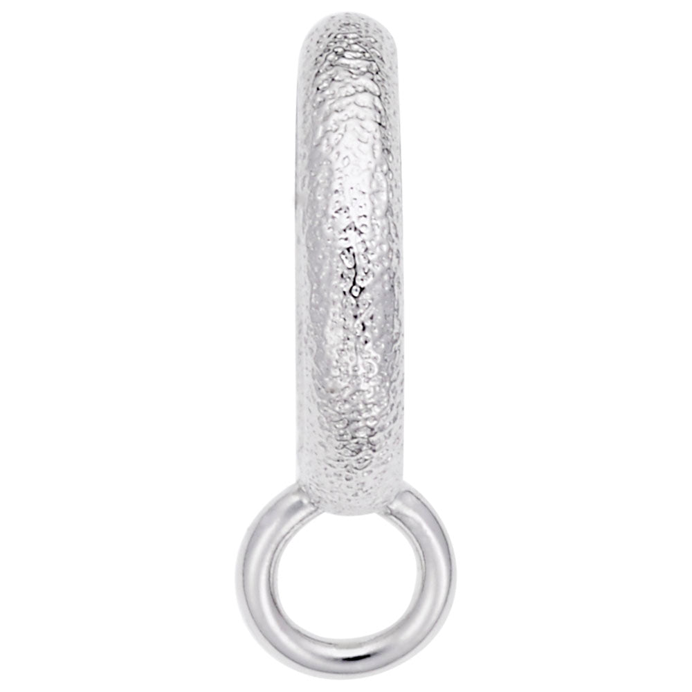 Rembrandt Charms - Textured Circle Charmdrop - 9132 Rembrandt Charms Charm Birmingham Jewelry