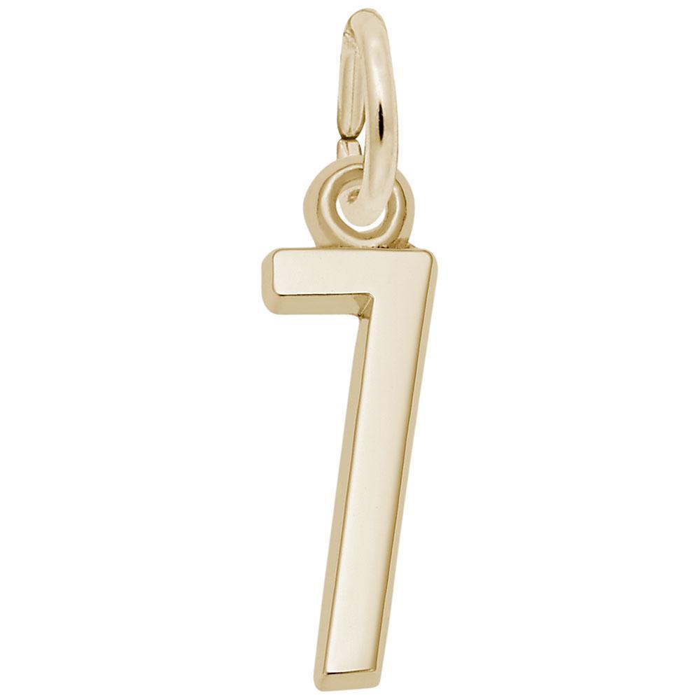 Rembrandt Charms - That’s My Number Seven - 1761-007 Rembrandt Charms Charm Birmingham Jewelry