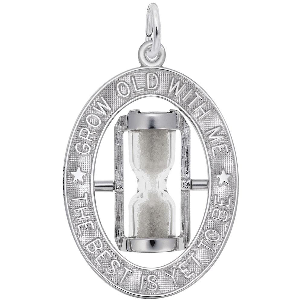 Rembrandt Charms - The Best is Yet to Be Hourglass Charm - 8345 Rembrandt Charms Charm Birmingham Jewelry