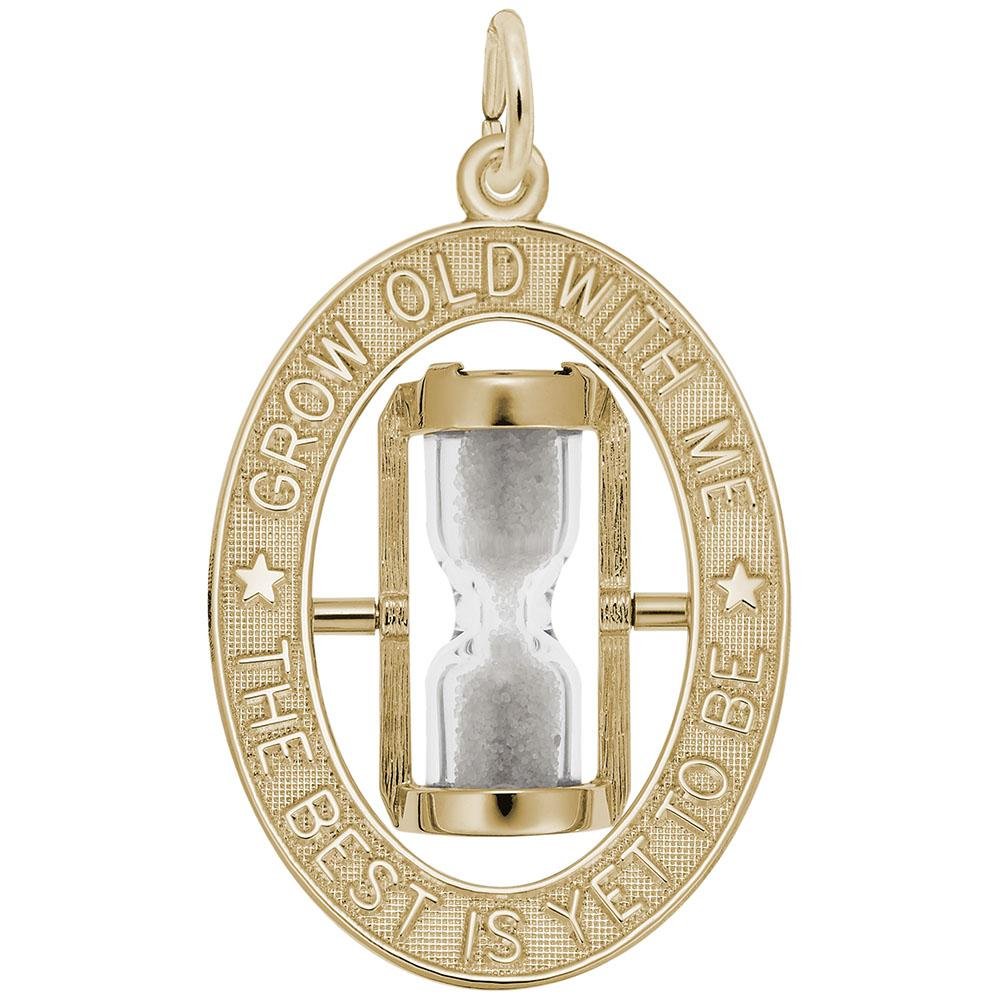 Rembrandt Charms - The Best is Yet to Be Hourglass Charm - 8345 Rembrandt Charms Charm Birmingham Jewelry