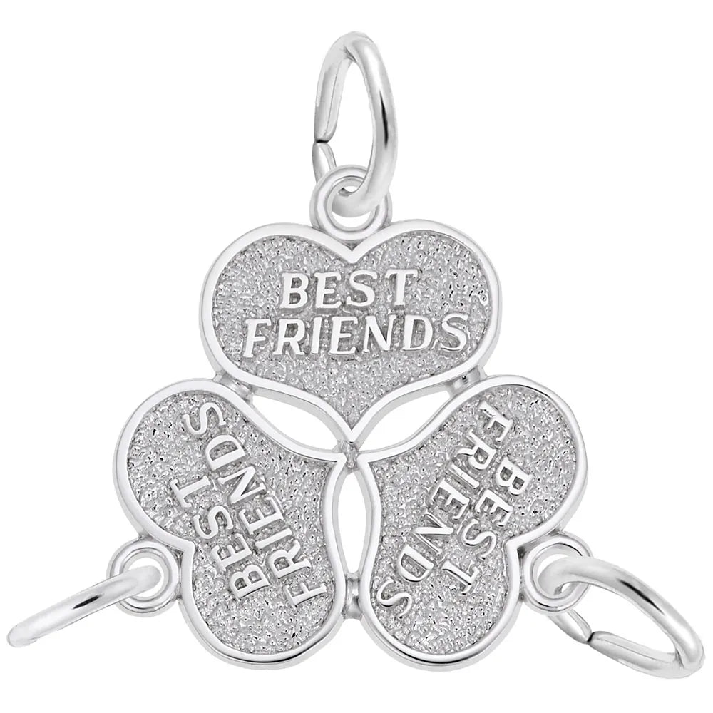 Rembrandt Charms - Three Best Friends Charm - 7741 Rembrandt Charms Charm Birmingham Jewelry