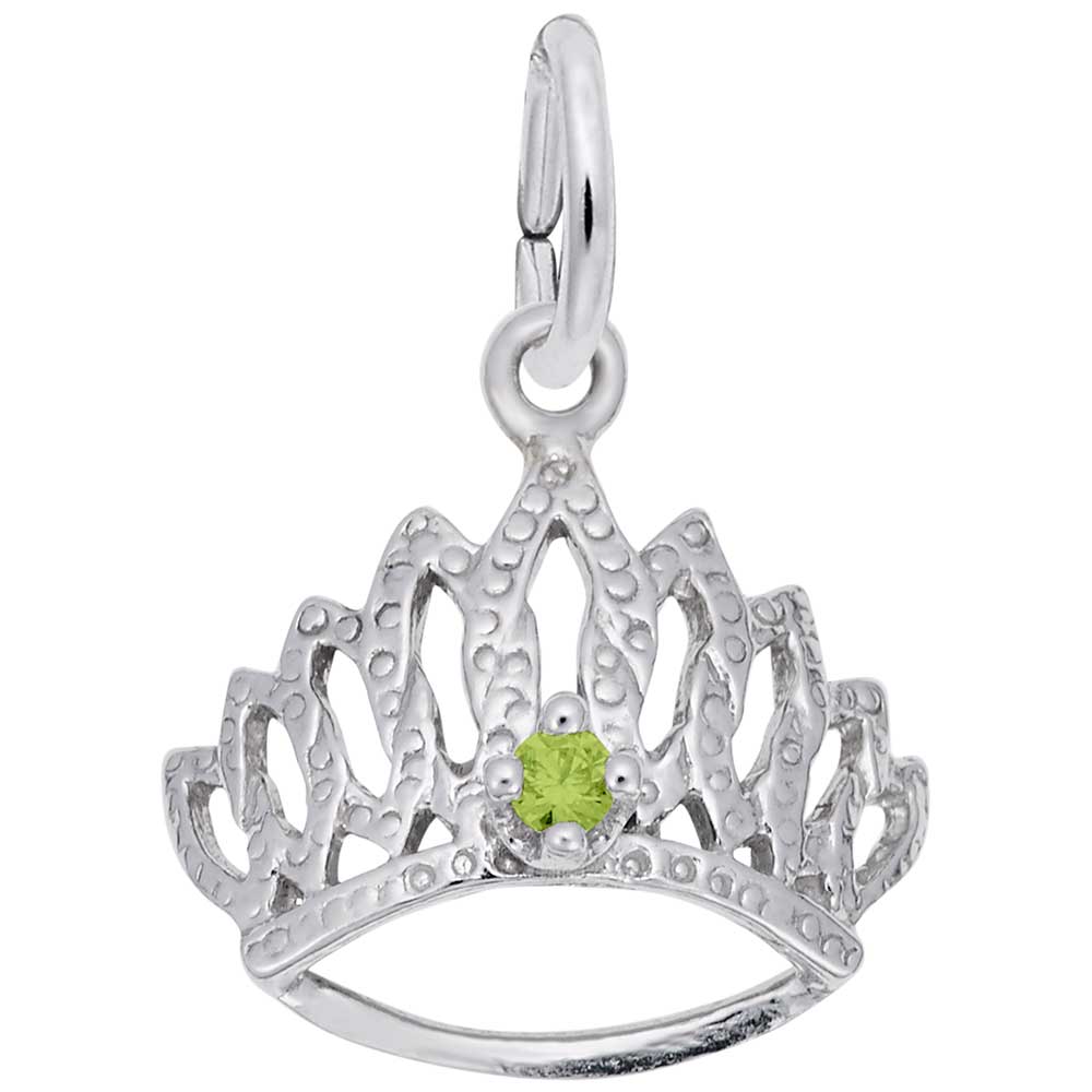 Rembrandt Charms - Tiara With August Stone - 1548-008 Rembrandt Charms Charm Birmingham Jewelry