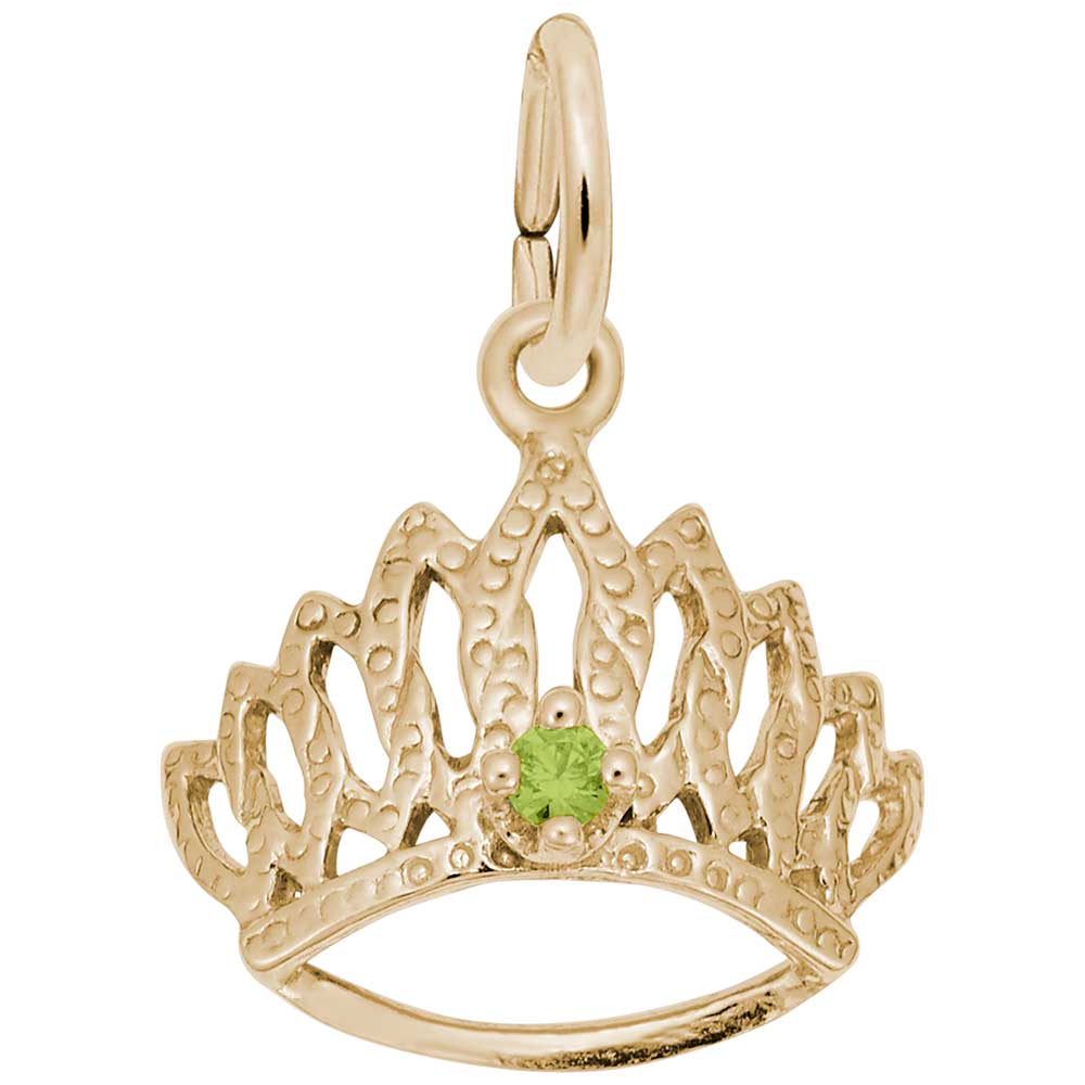 Rembrandt Charms - Tiara With August Stone - 1548-008 Rembrandt Charms Charm Birmingham Jewelry