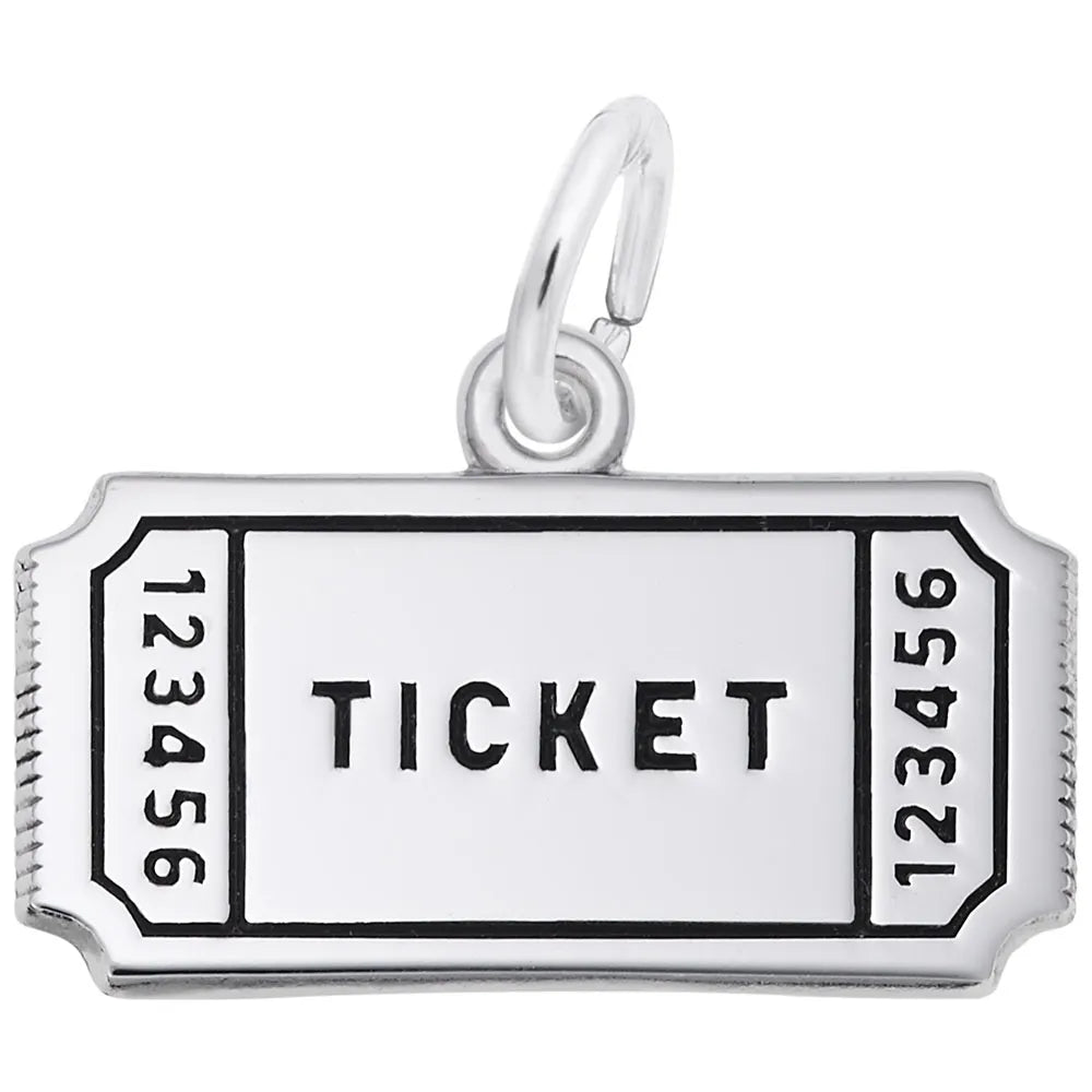 Rembrandt Charms - Ticket Charm - 2486 Rembrandt Charms Charm Birmingham Jewelry