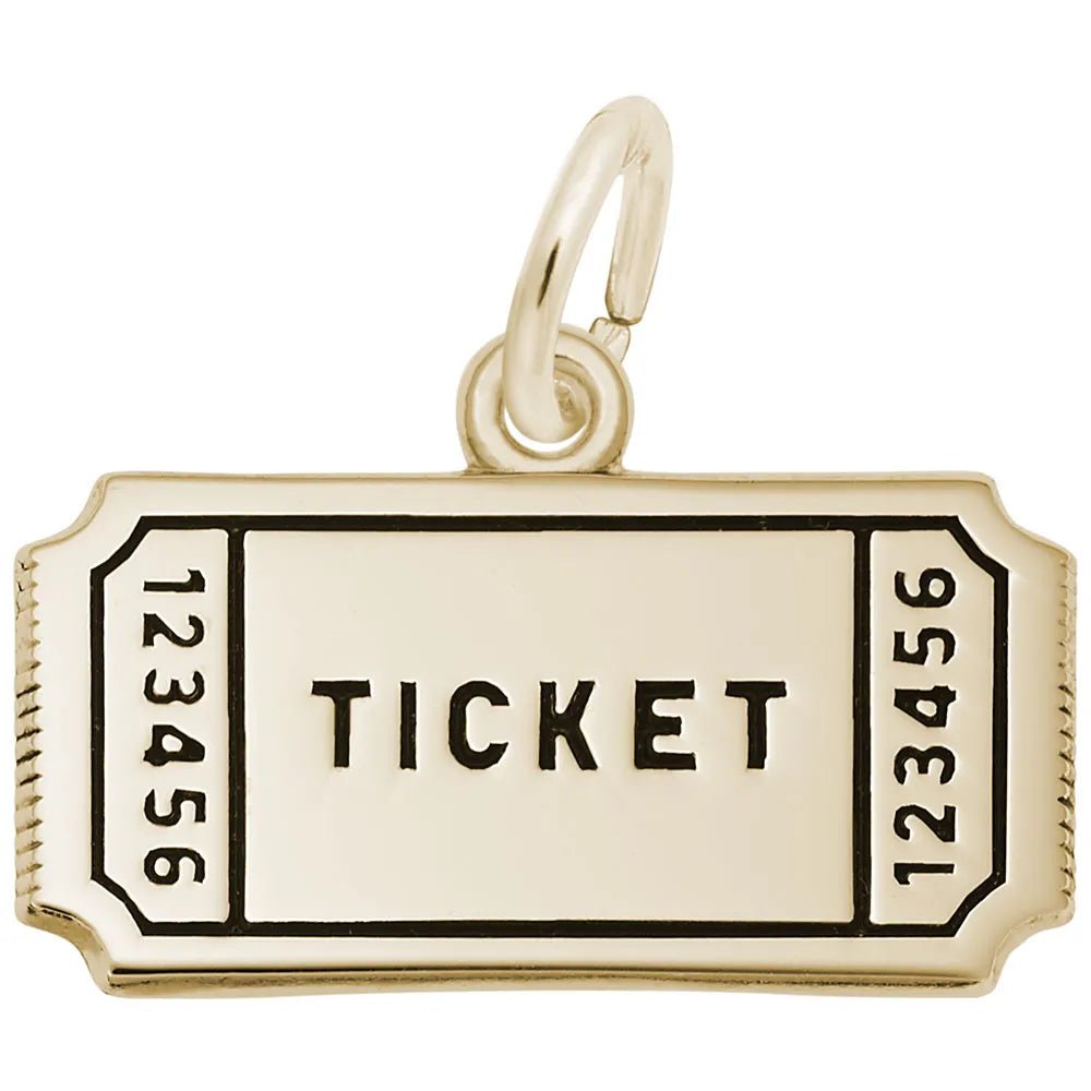 Rembrandt Charms - Ticket Charm - 2486 Rembrandt Charms Charm Birmingham Jewelry