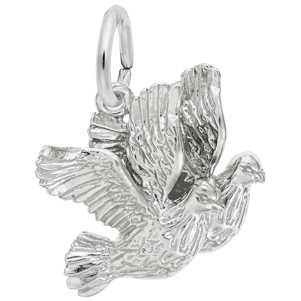 Rembrandt Charms - Turtle Doves Charm - 3439 Rembrandt Charms Charm Birmingham Jewelry