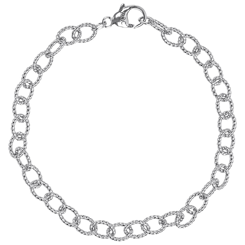 Rembrandt Charms - Twisted Link Classic Bracelet - 20-0202 Rembrandt Charms Bracelet Birmingham Jewelry