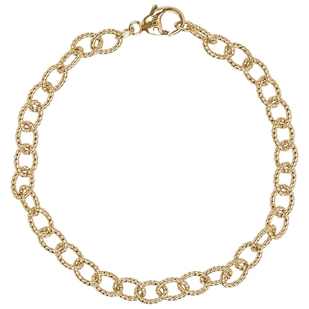 Rembrandt Charms - Twisted Link Classic Bracelet - 20-0202 Rembrandt Charms Bracelet Birmingham Jewelry
