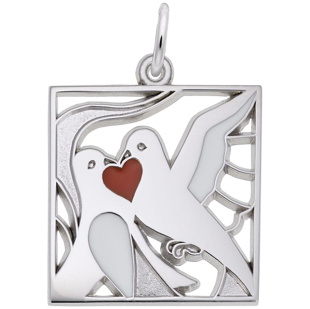 Rembrandt Charms - Two Turtle Doves Charm - 3902 Rembrandt Charms Charm Birmingham Jewelry