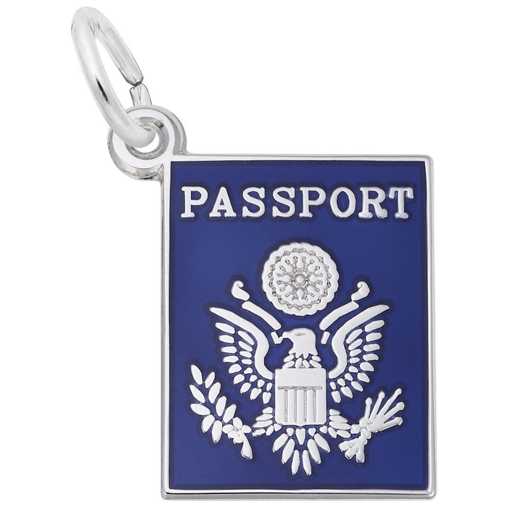 Rembrandt Charms - United States Passport Charm - 3895 Rembrandt Charms Charm Birmingham Jewelry