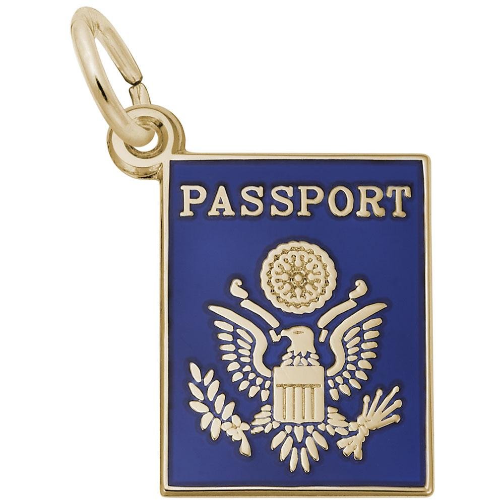 Rembrandt Charms - United States Passport Charm - 3895 Rembrandt Charms Charm Birmingham Jewelry