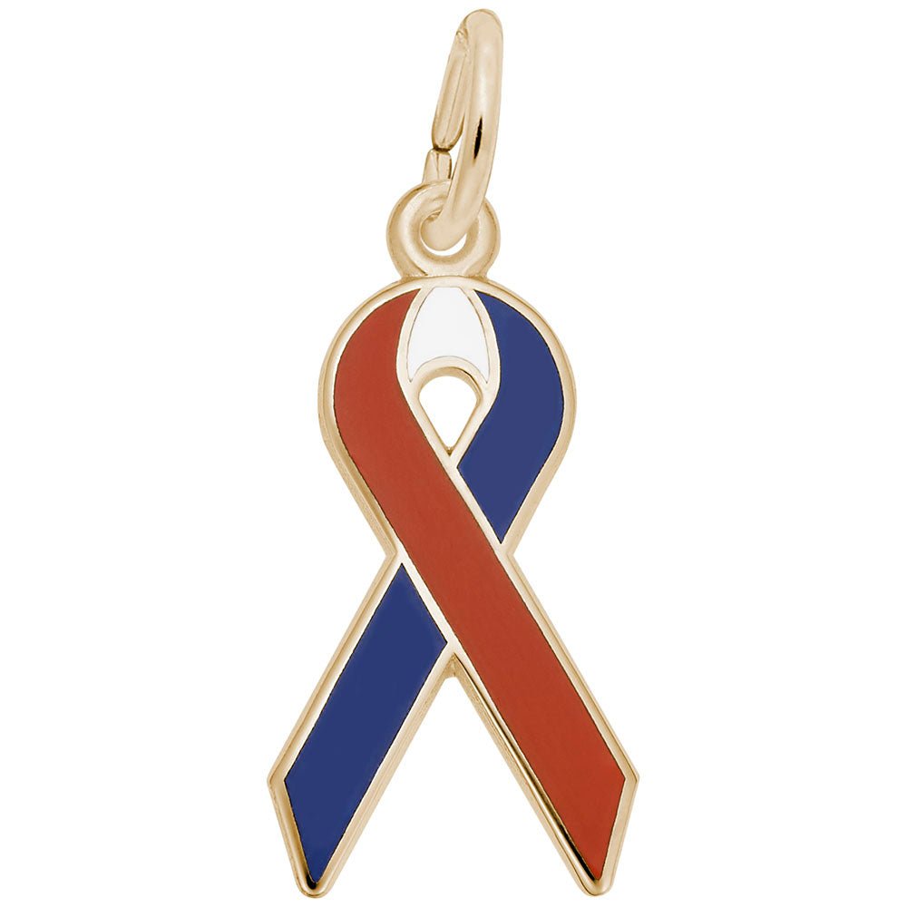 Rembrandt Charms - USA Ribbon Charm - 3862 Rembrandt Charms Charm Birmingham Jewelry
