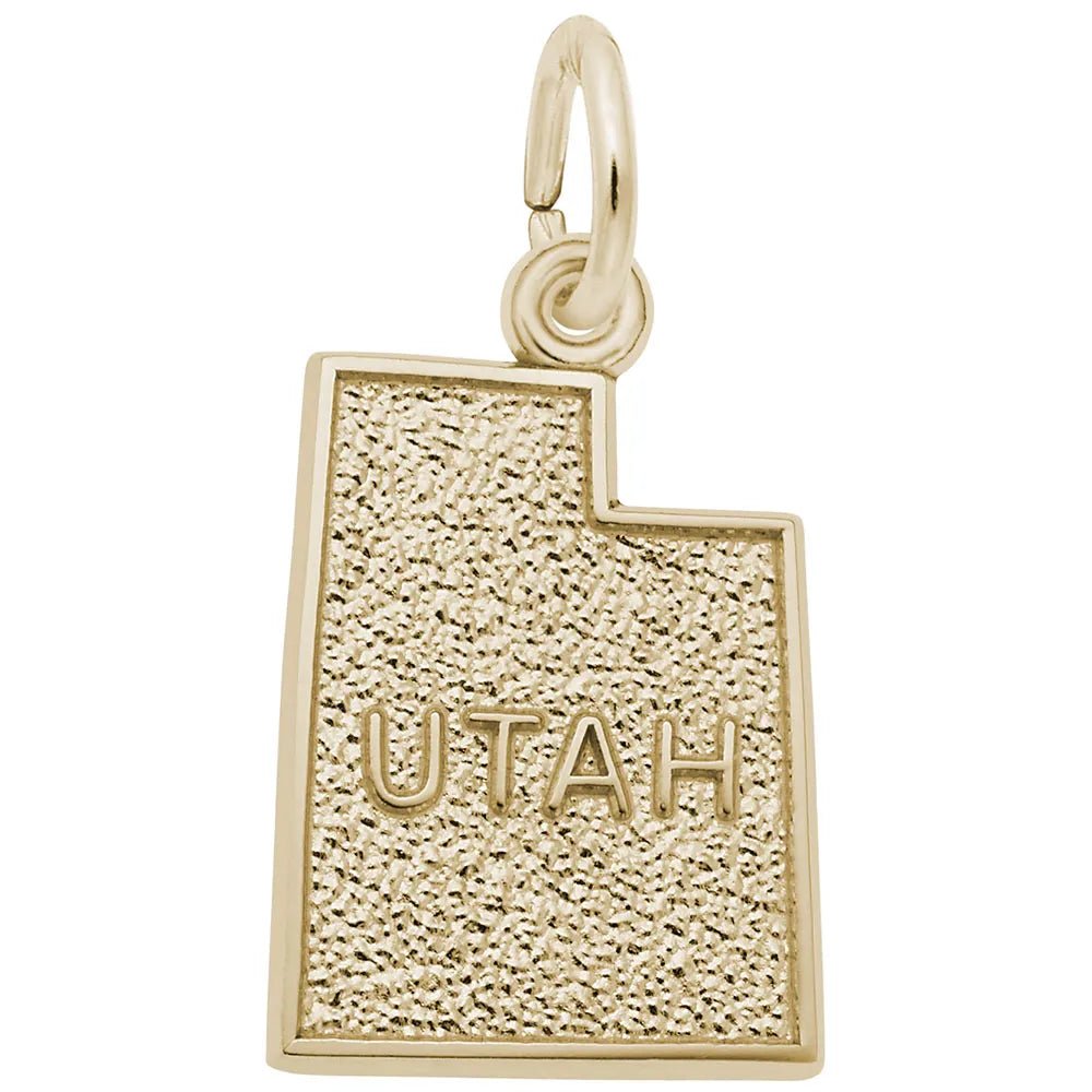 Rembrandt Charms - Utah Map Charm - 3605 Rembrandt Charms Charm Birmingham Jewelry