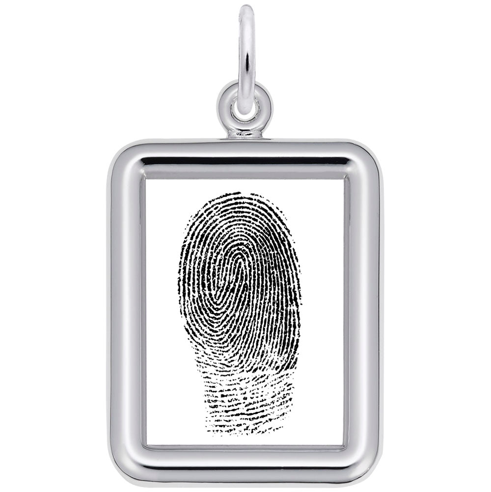 Rembrandt Charms - Vertical Round Corner Rectangle Photoart Charm - 8611 Rembrandt Charms Charm Birmingham Jewelry