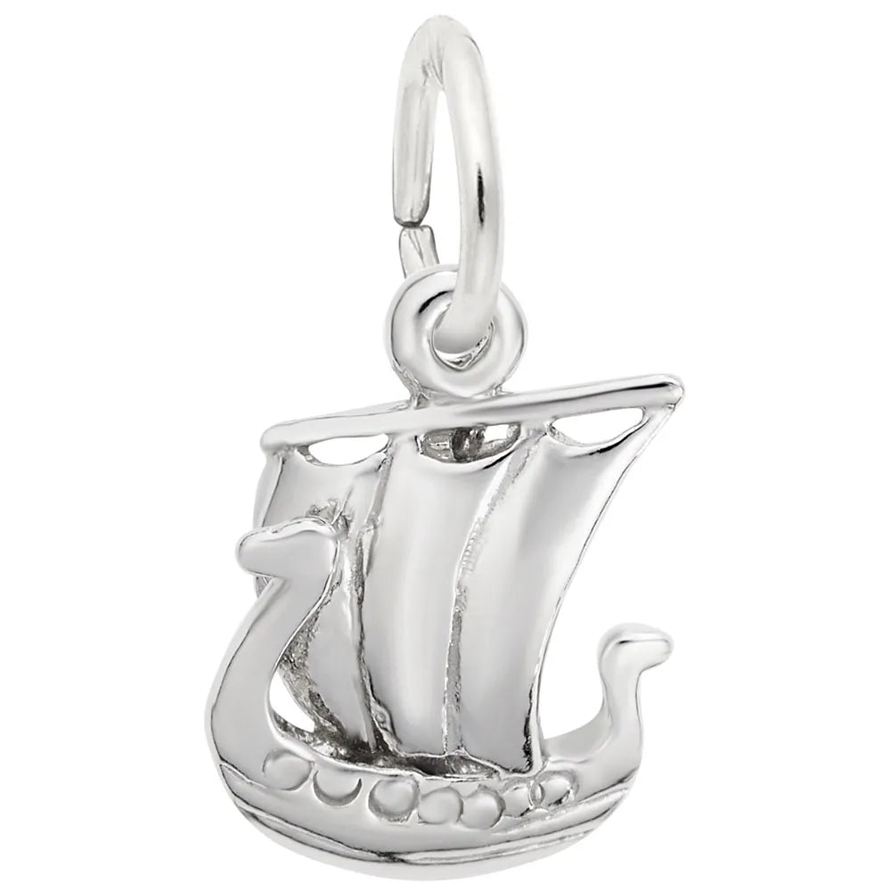 Rembrandt Charms - Viking Ship Charm - 1472 Rembrandt Charms Charm Birmingham Jewelry