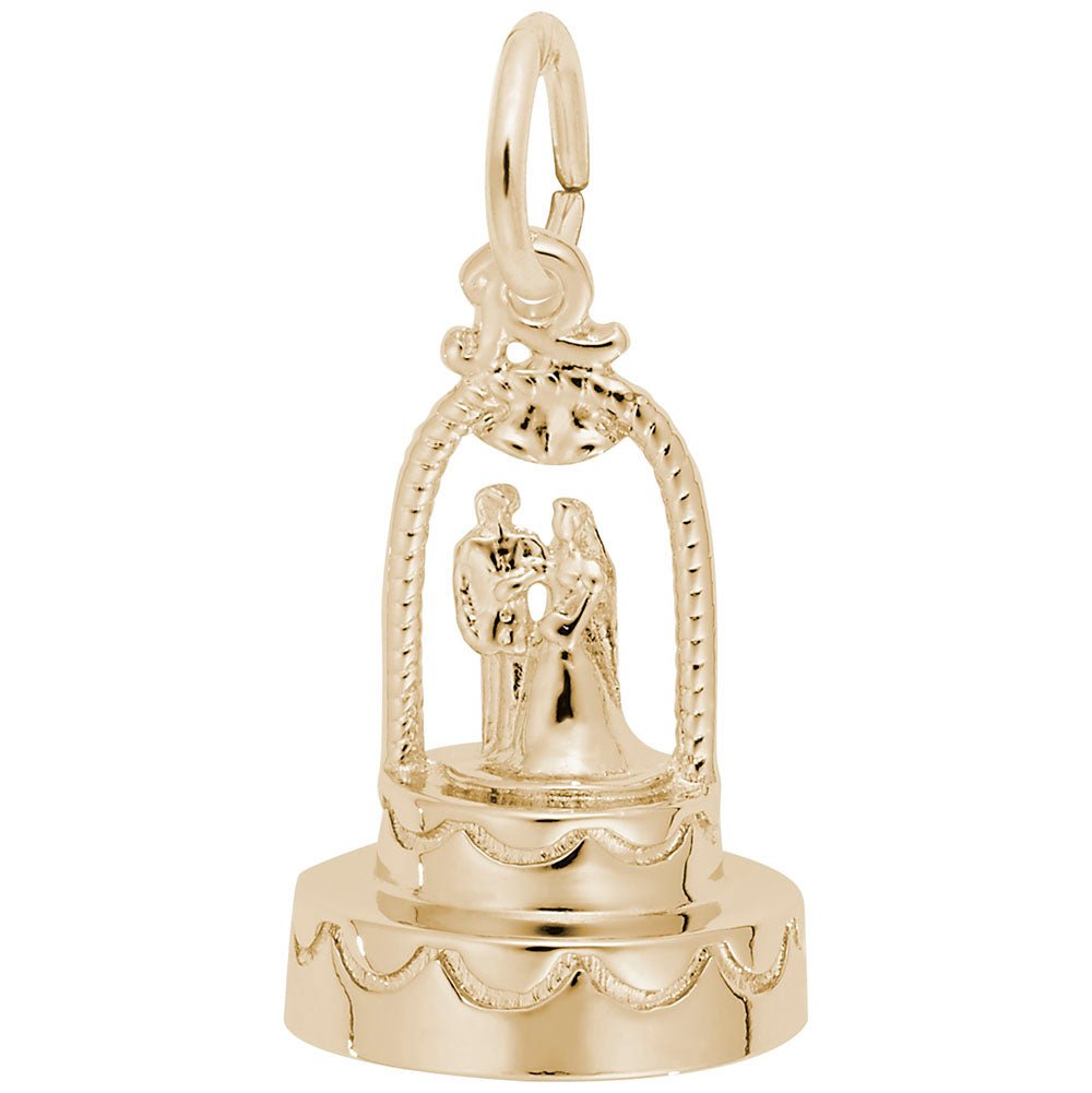 Rembrandt Charms - Wedding Cake Charm - 8165 Rembrandt Charms Charm Birmingham Jewelry